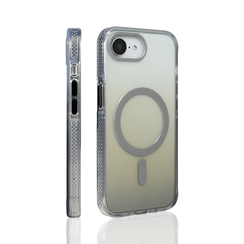 Apple iPhone 17E Kılıf M-safe Şarj Özellikli Transparan Renk Geçişli Zore Toros Kapak