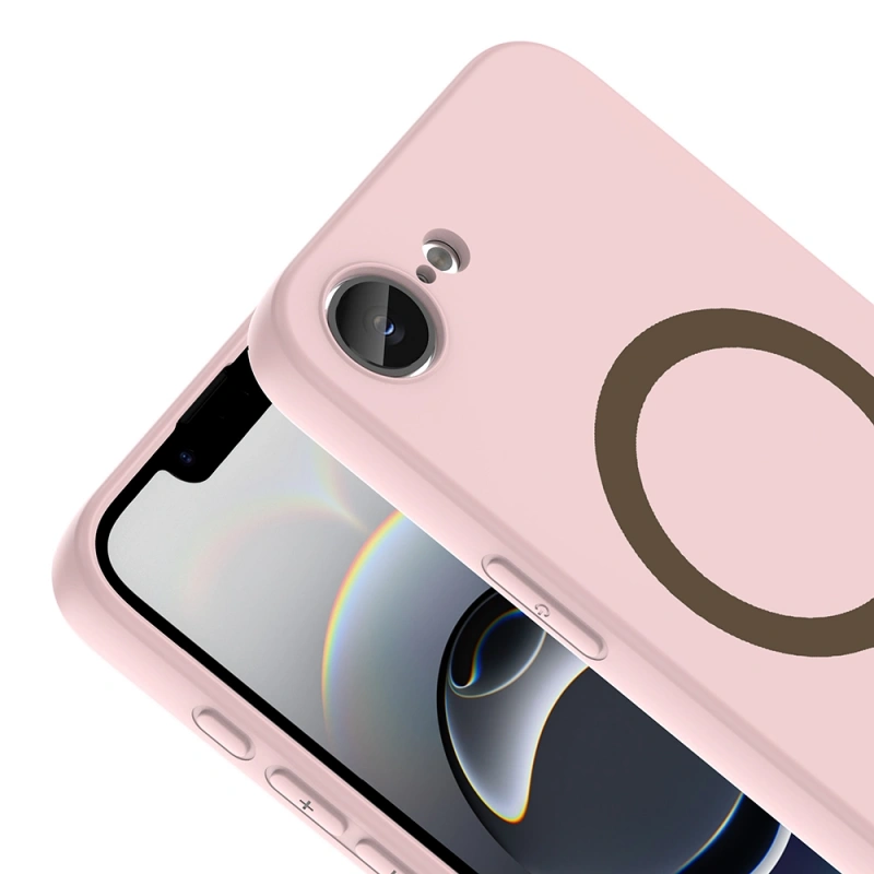 Apple iPhone 17E Kılıf M-Safe Şarj Özellikli Zore Aris Silikon Kapak