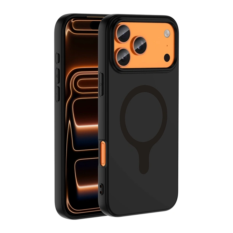 Apple iPhone 18 Pro Kılıf M-Safe Şarj Özellikli Zore Aris Silikon Kapak