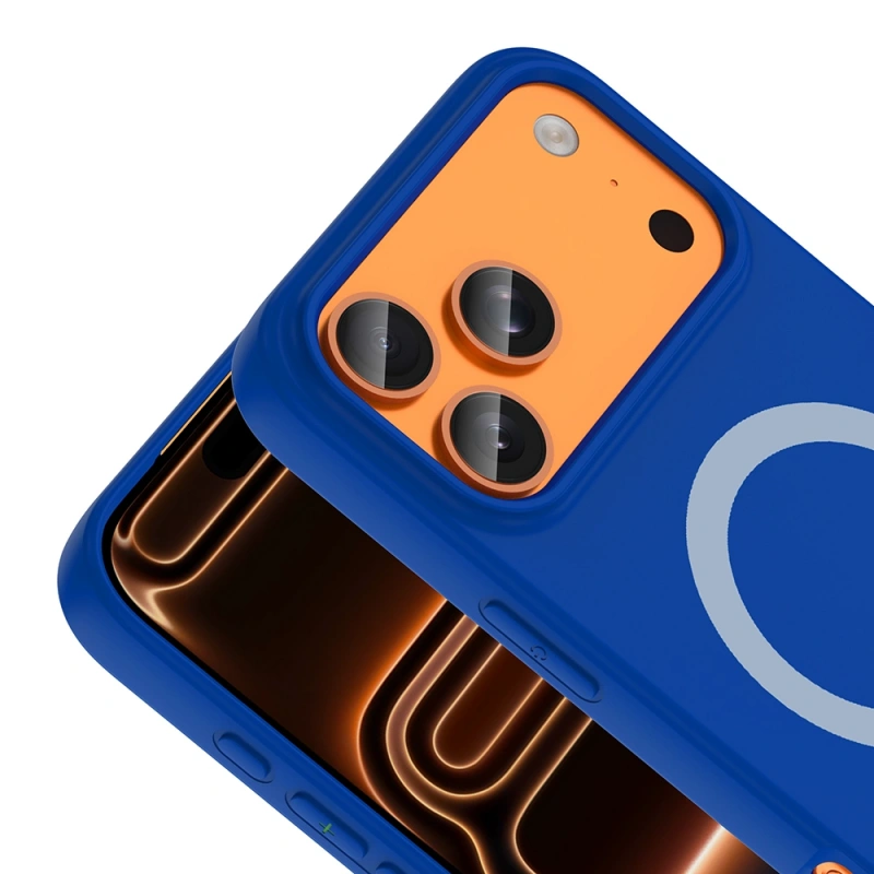 Apple iPhone 18 Pro Kılıf M-Safe Şarj Özellikli Zore Aris Silikon Kapak