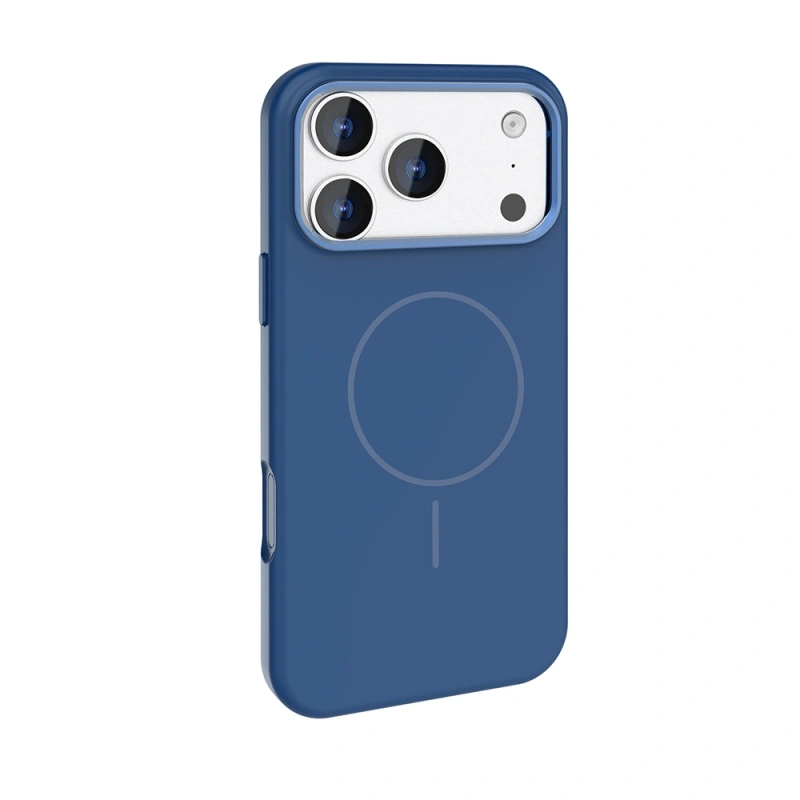 Apple iPhone 18 Pro Max Kılıf M-Safe Şarj Özellikli Metal Kamera Çerçeveli Zore Edi Silikon Kapak