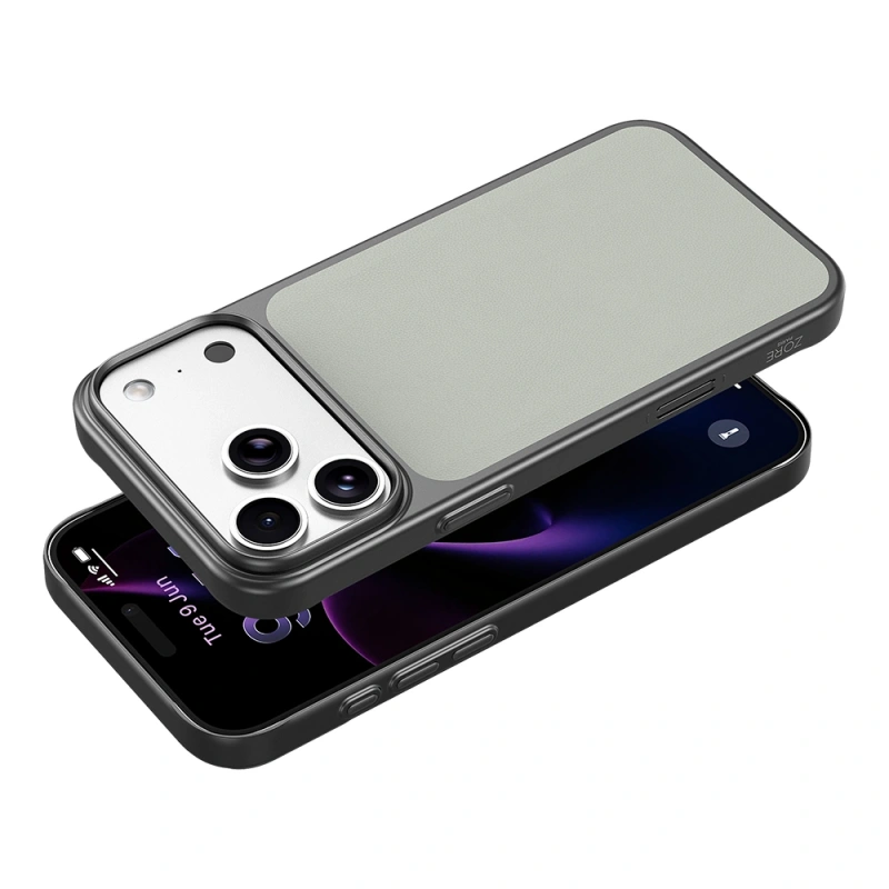 Apple iPhone 18 Pro Max Kılıf M-Safe Şarj Özellikli PU Zore Paris Trexo Sert PC Kapak