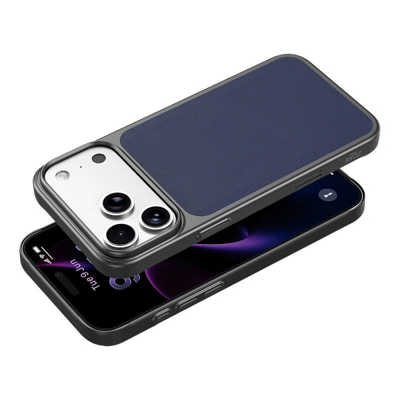 Apple iPhone 18 Pro Max Kılıf M-Safe Şarj Özellikli PU Zore Paris Trexo Sert PC Kapak
