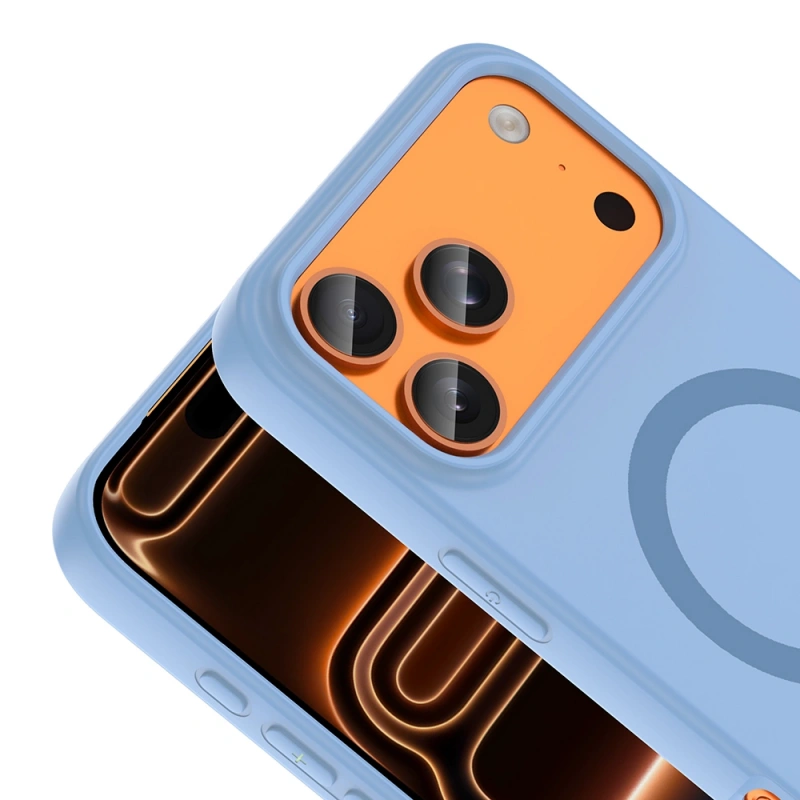 Apple iPhone 18 Pro Max Kılıf M-Safe Şarj Özellikli Zore Aris Silikon Kapak