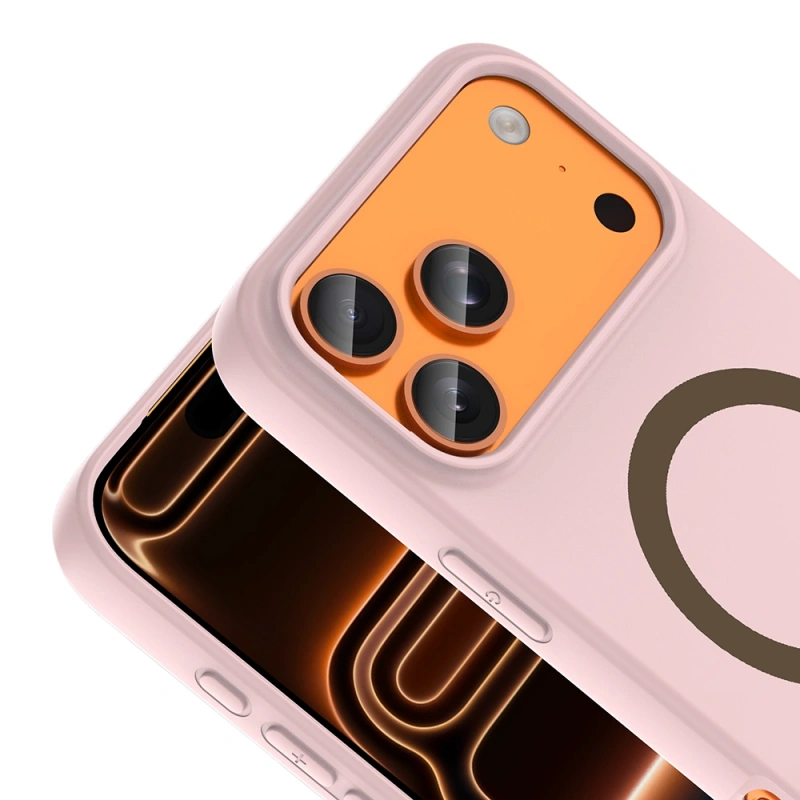 Apple iPhone 18 Pro Max Kılıf M-Safe Şarj Özellikli Zore Aris Silikon Kapak