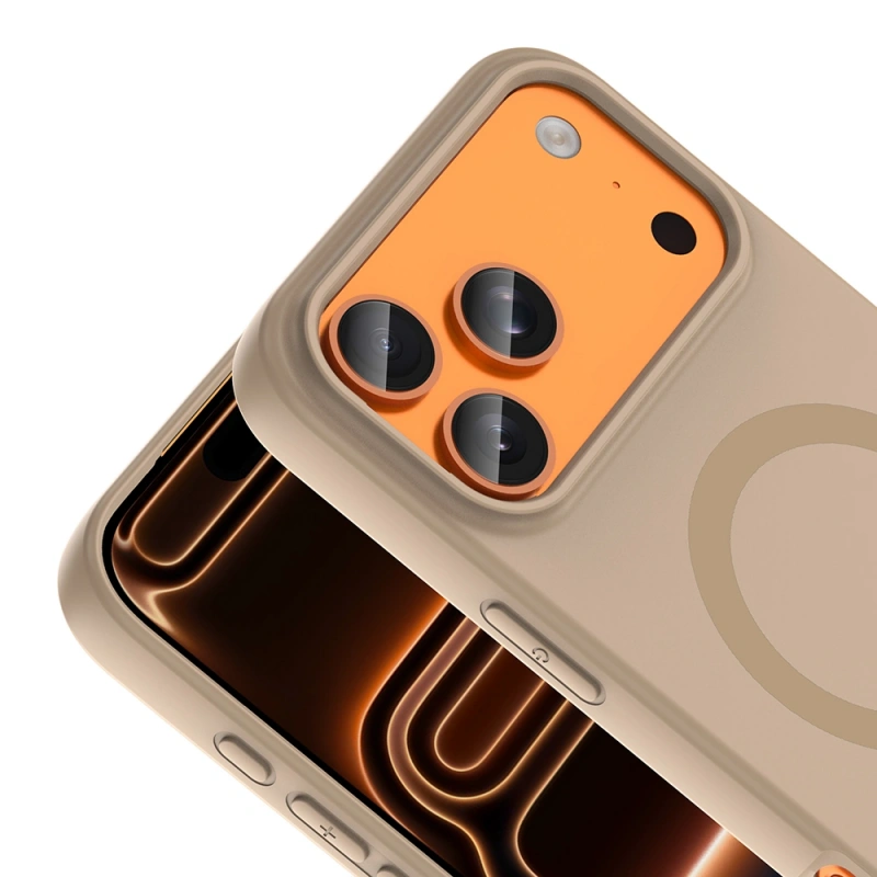 Apple iPhone 18 Pro Max Kılıf M-Safe Şarj Özellikli Zore Aris Silikon Kapak