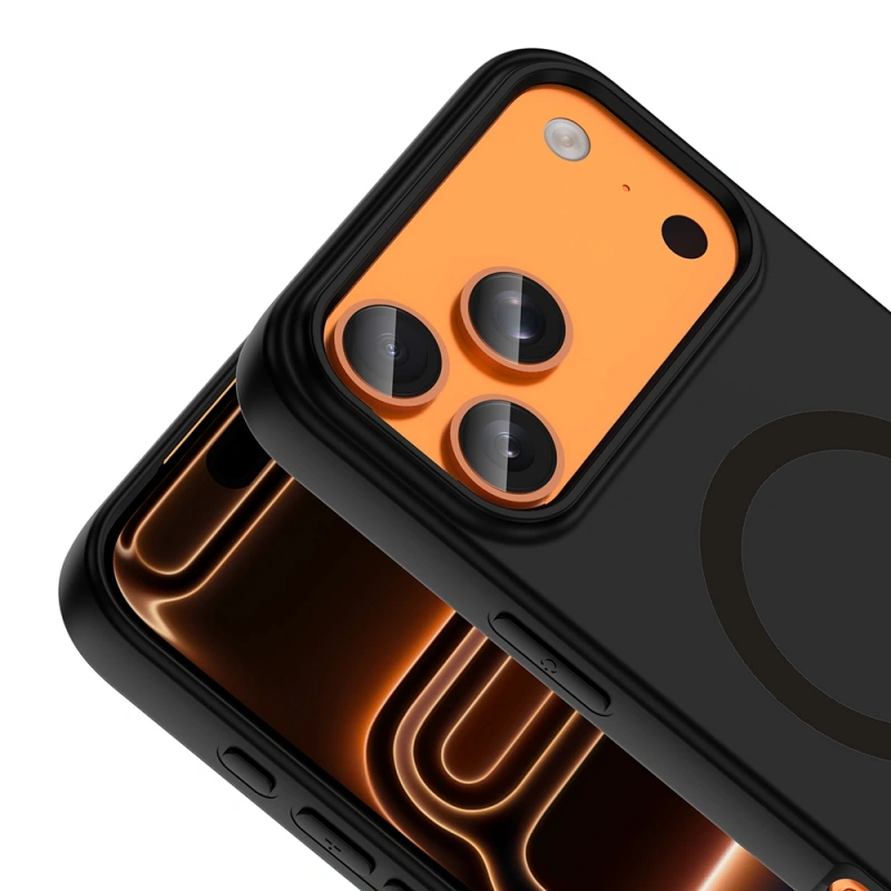 Apple iPhone 18 Pro Max Kılıf M-Safe Şarj Özellikli Zore Aris Silikon Kapak
