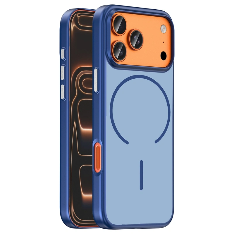 Apple iPhone 18 Pro Max Kılıf M-Safe Şarj Özellikli Zore Lora PC Kapak
