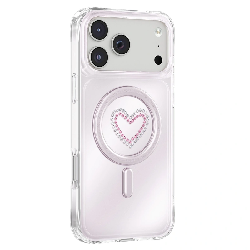 Apple iPhone 18 Pro Max Kılıf M-Safe Şarj Özellikli Zore Paris Mova Sert PC Kapak