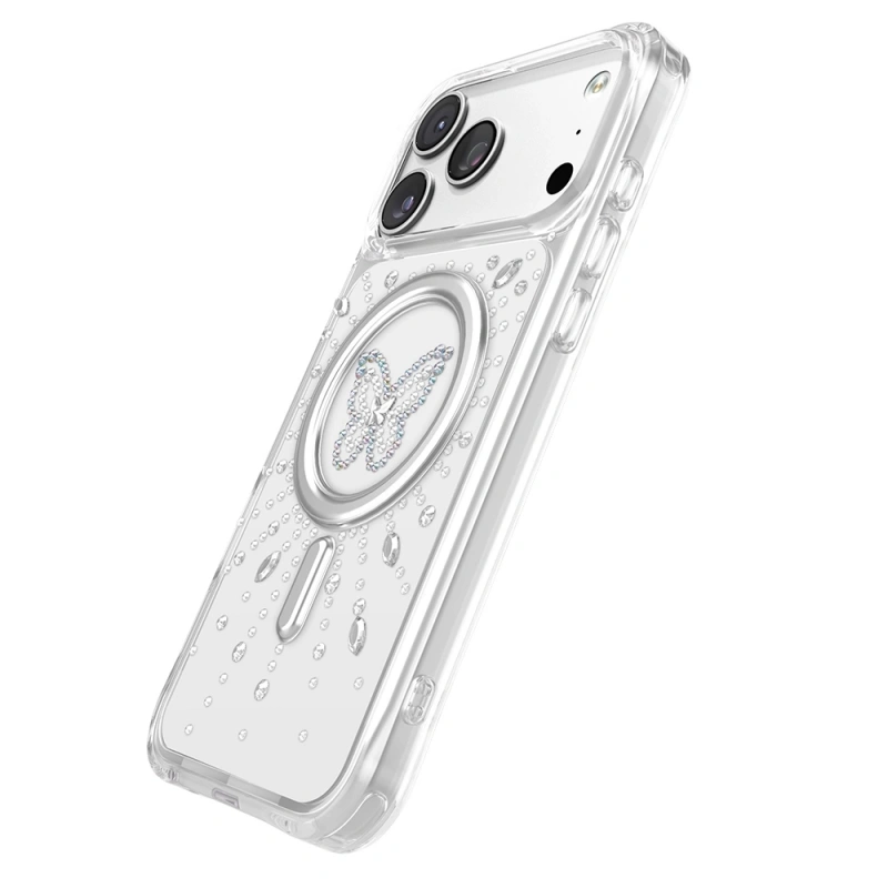 Apple iPhone 18 Pro Max Kılıf M-Safe Şarj Özellikli Zore Paris Mova Sert PC Kapak