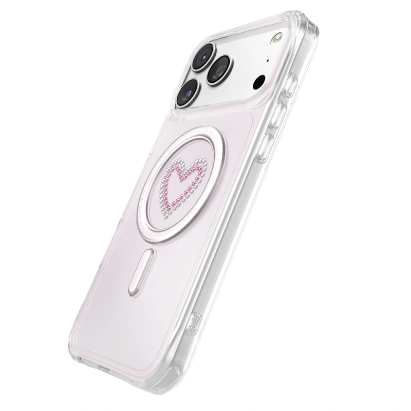 Apple iPhone 18 Pro Max Kılıf M-Safe Şarj Özellikli Zore Paris Mova Sert PC Kapak