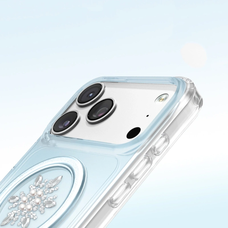 Apple iPhone 18 Pro Max Kılıf M-Safe Şarj Özellikli Zore Paris Mova Sert PC Kapak