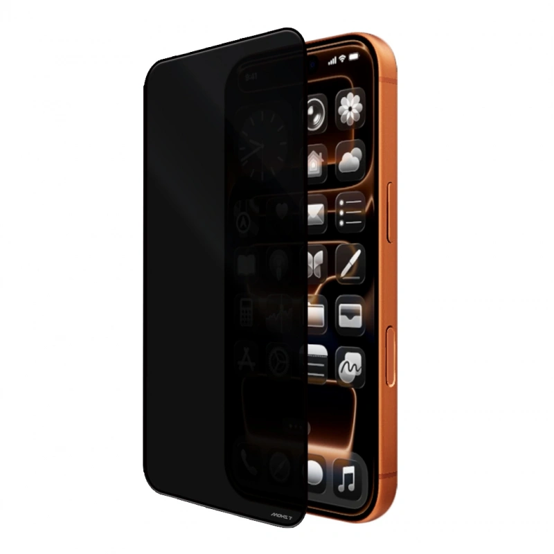 Apple iPhone 18 Pro Mohseven M6 Privacy Temperli Cam Ekran Koruyucu + Kolay Uygulama Aparatı