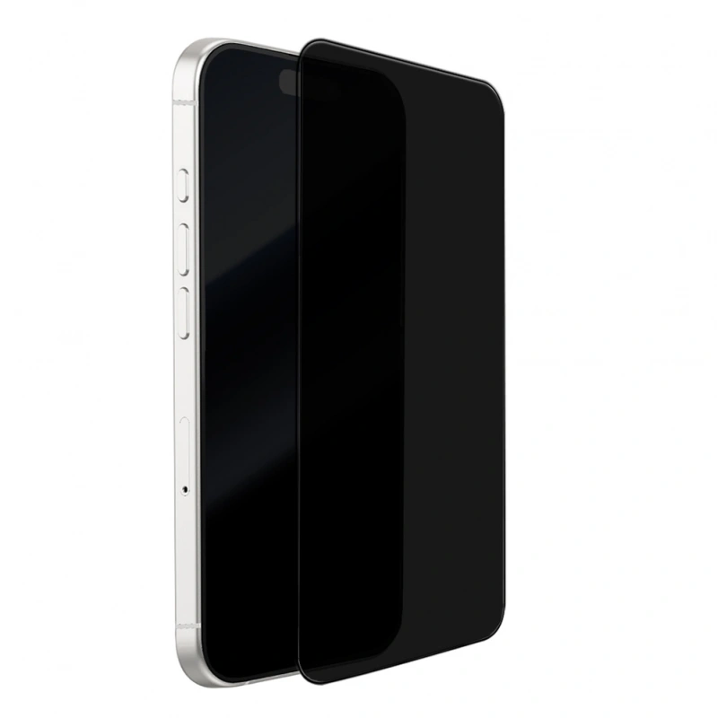 Apple iPhone 18 Pro Mohseven M7 Privacy Sapphire Coating Temperli Cam Ekran Koruyucu + Kolay Uygulama Aparatı