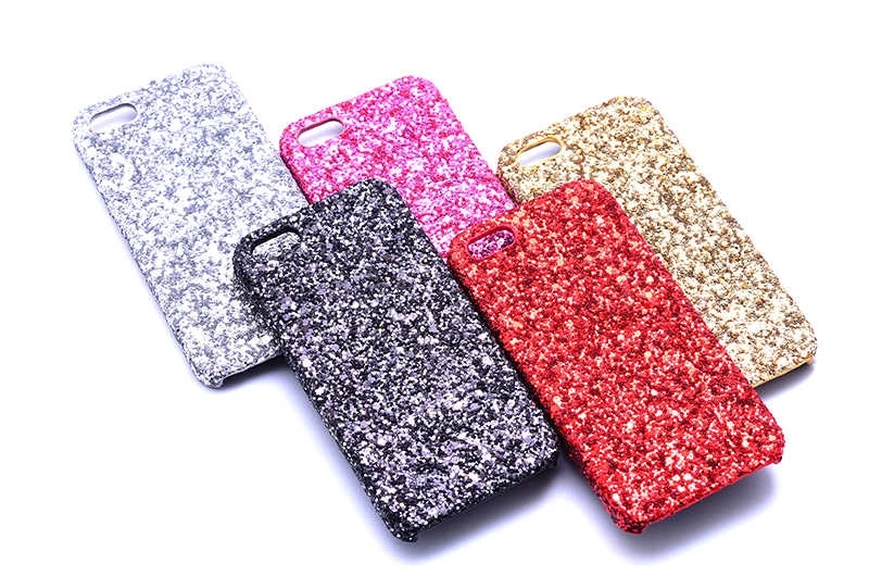 Apple iPhone 5 Kılıf Zore Caselogy Simli Kapak