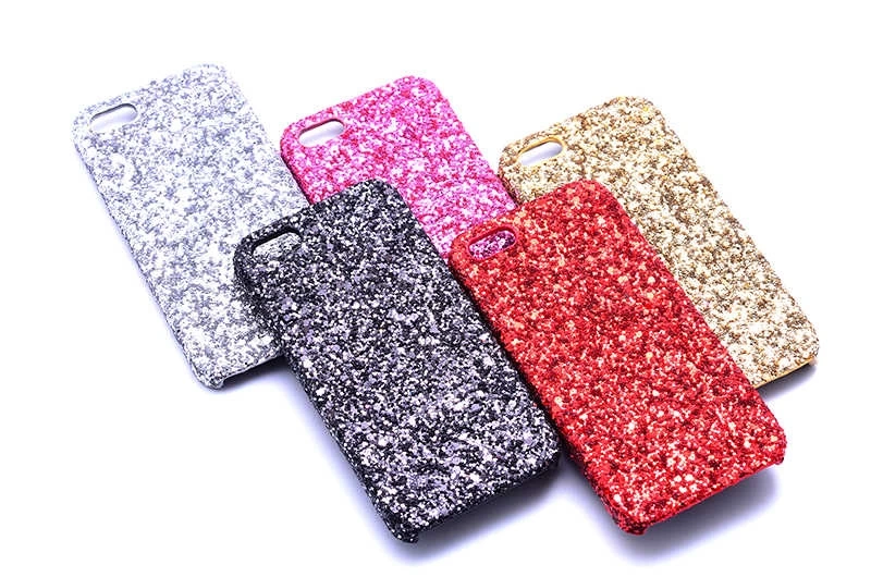 Apple iPhone 5 Kılıf Zore Caselogy Simli Kapak