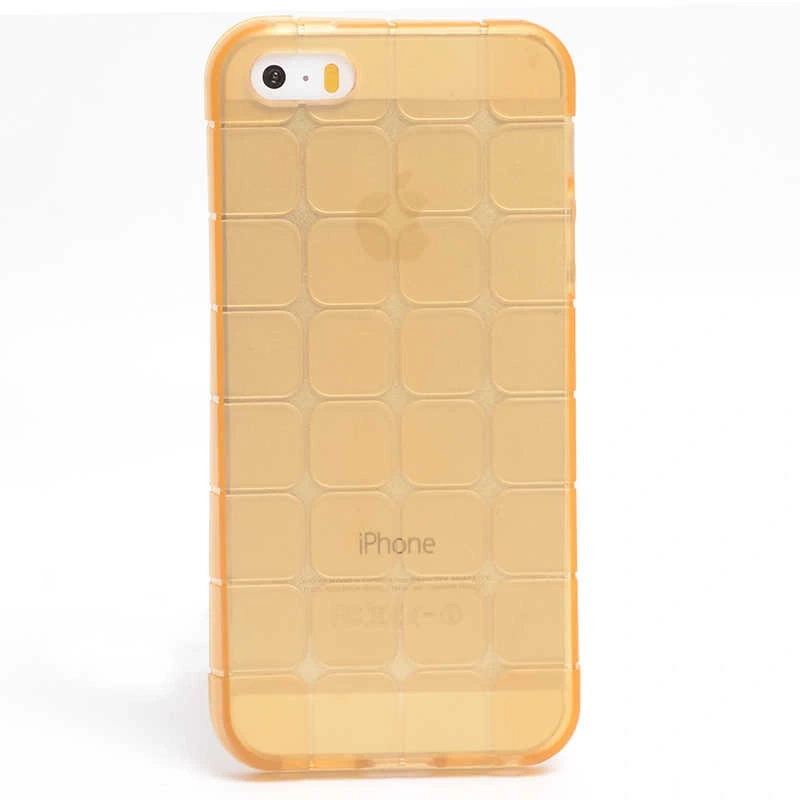 Apple iPhone 5 Kılıf Zore Kare Kabartmalı Silikon