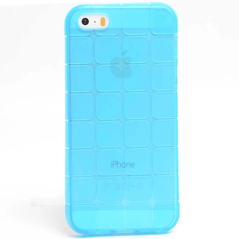 Apple iPhone 5 Kılıf Zore Kare Kabartmalı Silikon