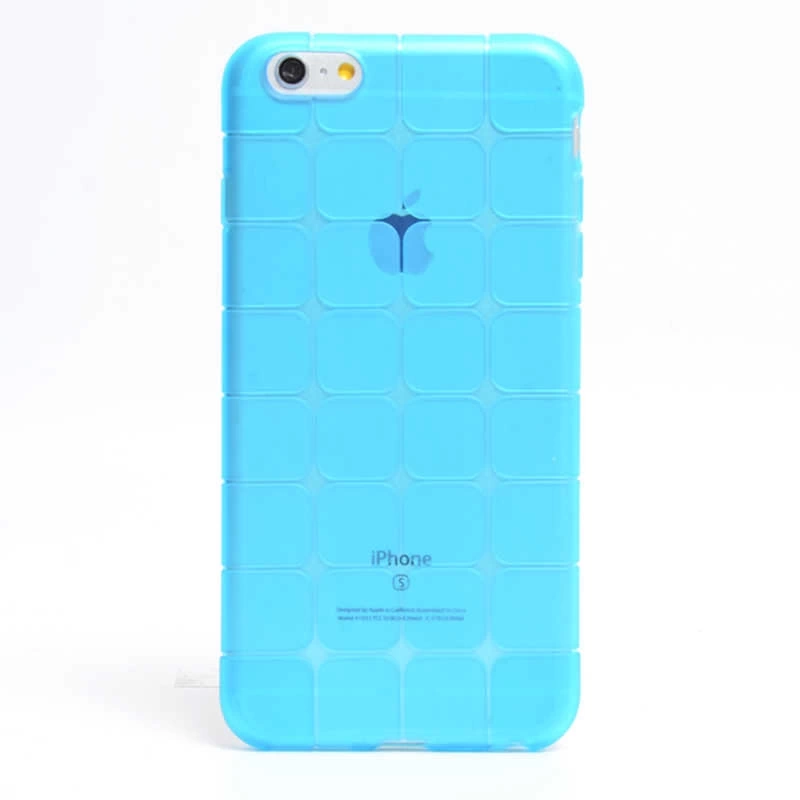 Apple iPhone 6 Plus Kılıf Zore Kare Kabartmalı Silikon