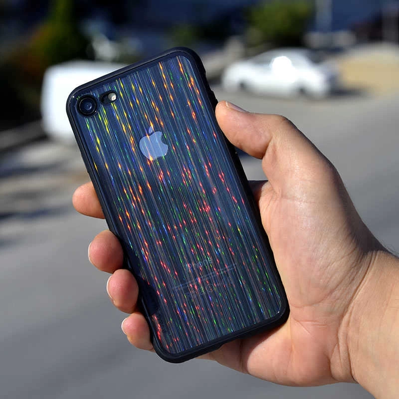 Apple iPhone 7 Kılıf Zore Çizgili Craft Kapak