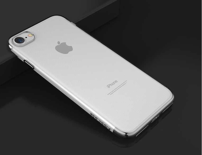 Apple iPhone 7 Kılıf Zore Dört Köşeli Lazer Silikon Kapak