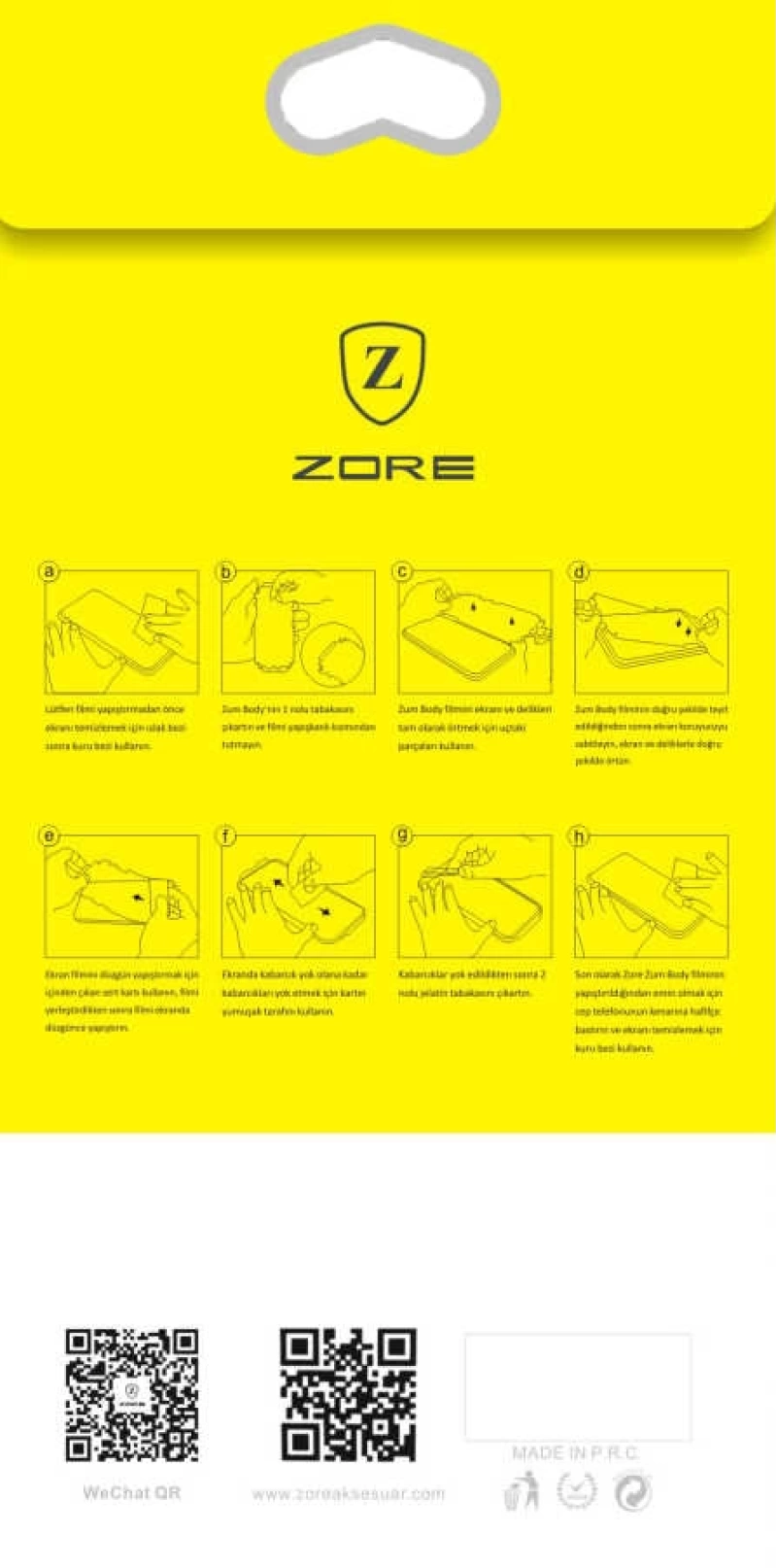 Apple iPhone 7 Zore Ön Arka Zum Body Ekran Koruyucu