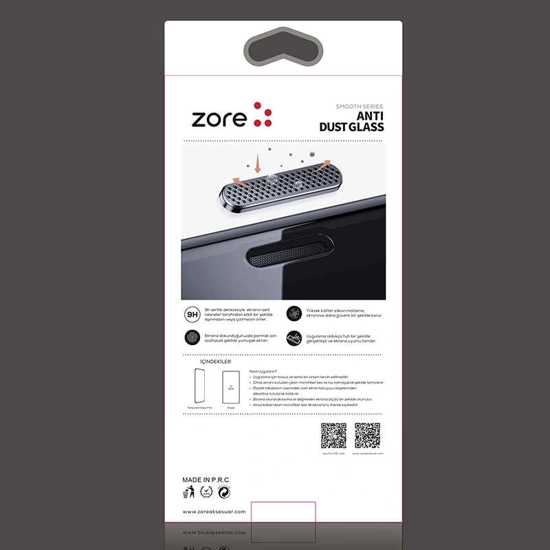 Apple iPhone 8 Zore Anti-Dust Glass Temperli Ekran Koruyucu
