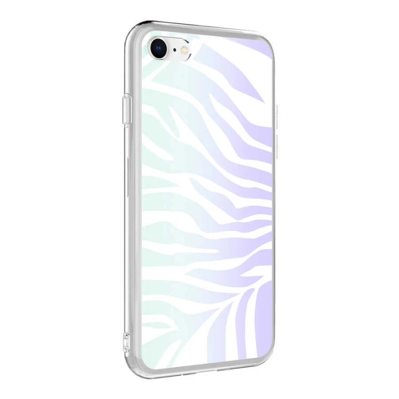 Apple iPhone SE 2020 Kılıf Zore M-Blue Desenli Kapak