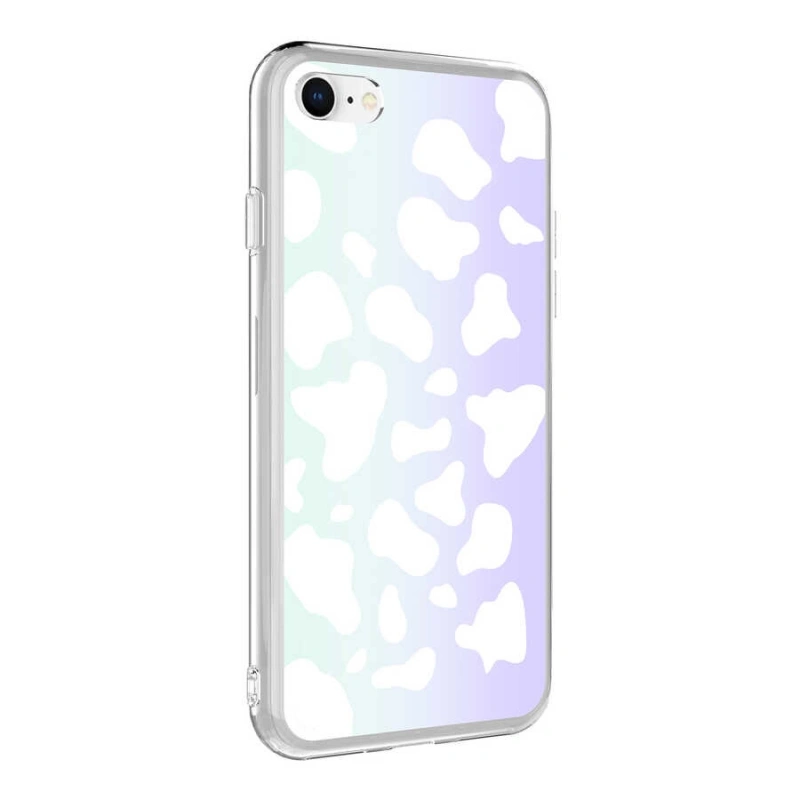 Apple iPhone SE 2020 Kılıf Zore M-Blue Desenli Kapak