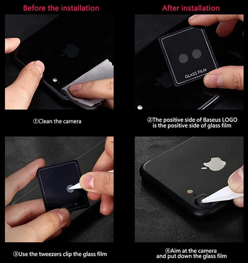 Apple iPhone SE 2020 Zore Kamera Lens Koruyucu Cam Filmi