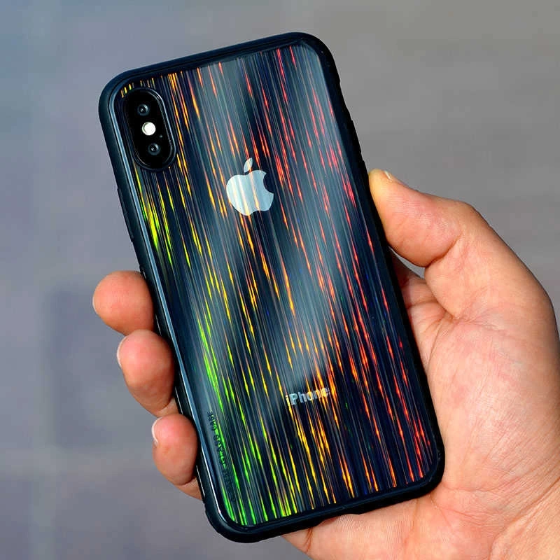 Apple iPhone X Kılıf Zore Çizgili Craft Arka Kapak