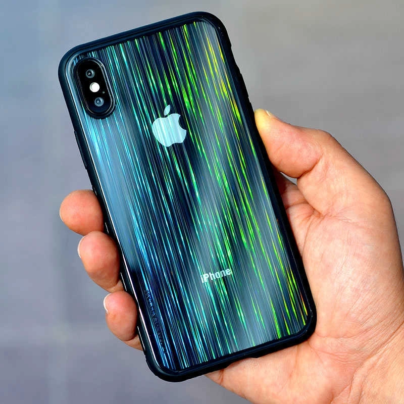 Apple iPhone X Kılıf Zore Çizgili Craft Arka Kapak