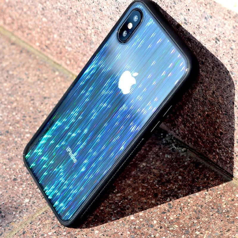 Apple iPhone X Kılıf Zore Çizgili Craft Arka Kapak