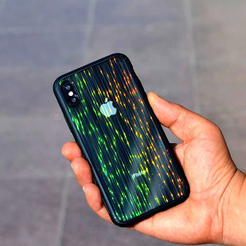 Apple iPhone X Kılıf Zore Çizgili Craft Arka Kapak