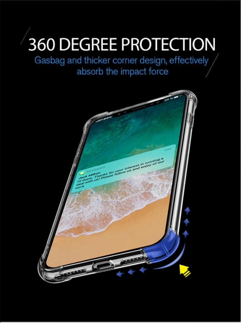 Apple iPhone X Kılıf Zore Nitro Anti Shock Silikon