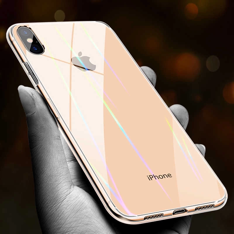 Apple iPhone X Kılıf Zore Rainbow Kapak