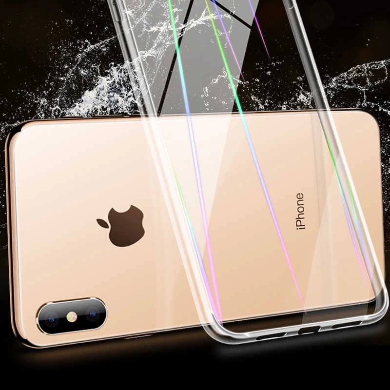 Apple iPhone X Kılıf Zore Rainbow Kapak