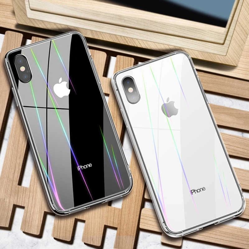 Apple iPhone X Kılıf Zore Rainbow Kapak