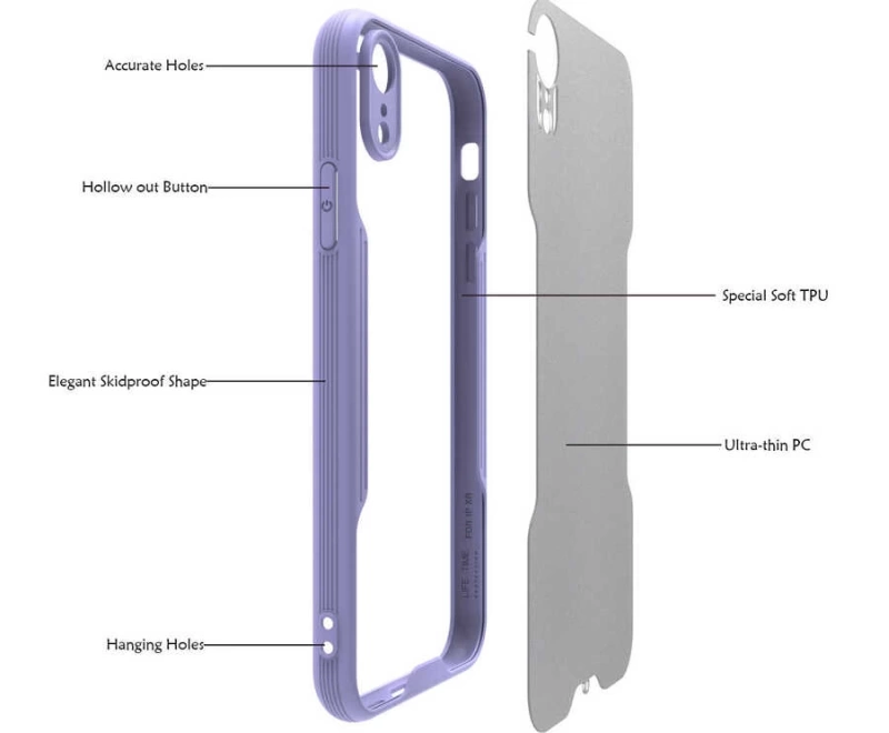Apple iPhone XR 6.1 Kılıf Zore Parfe Kapak