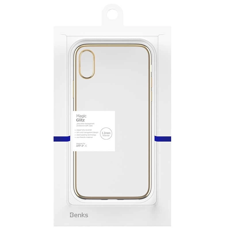 More TR Apple iPhone XS 5.8 Benks Magic Glitz Ultra-Thin Transparent Protective Soft Kapak