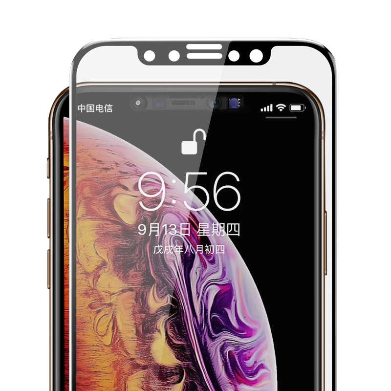 Apple iPhone XS 5.8 Zore Kor Privacy Cam Ekran Koruyucu