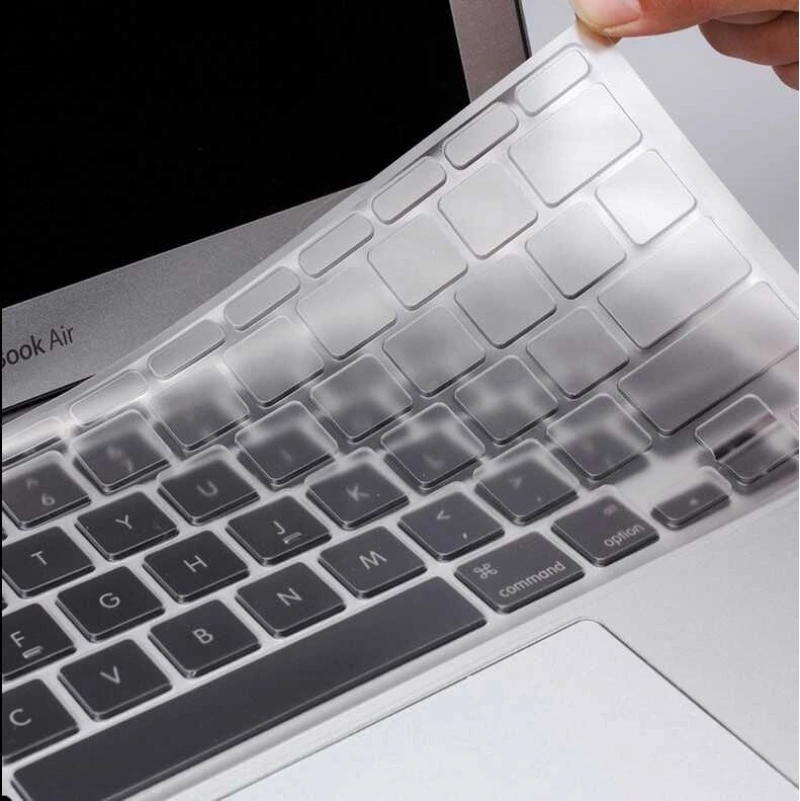 Apple Macbook 14.2 2021 A2442 Zore Klavye Koruyucu Şeffaf Silikon Ped
