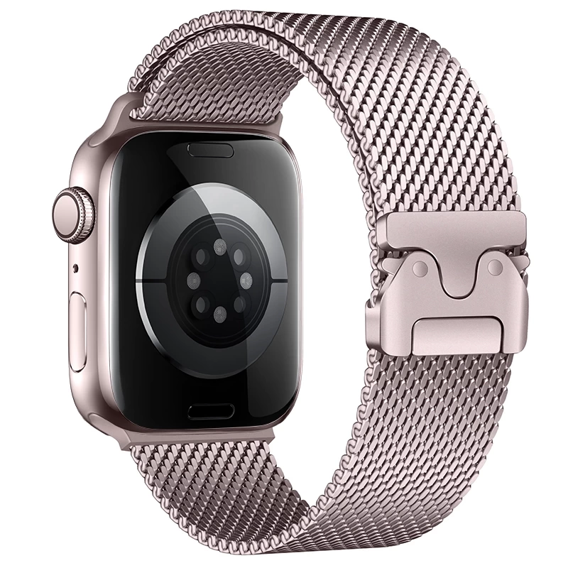 Apple Watch 10 42mm Zore KRD-121 Metal Hasır Kordon