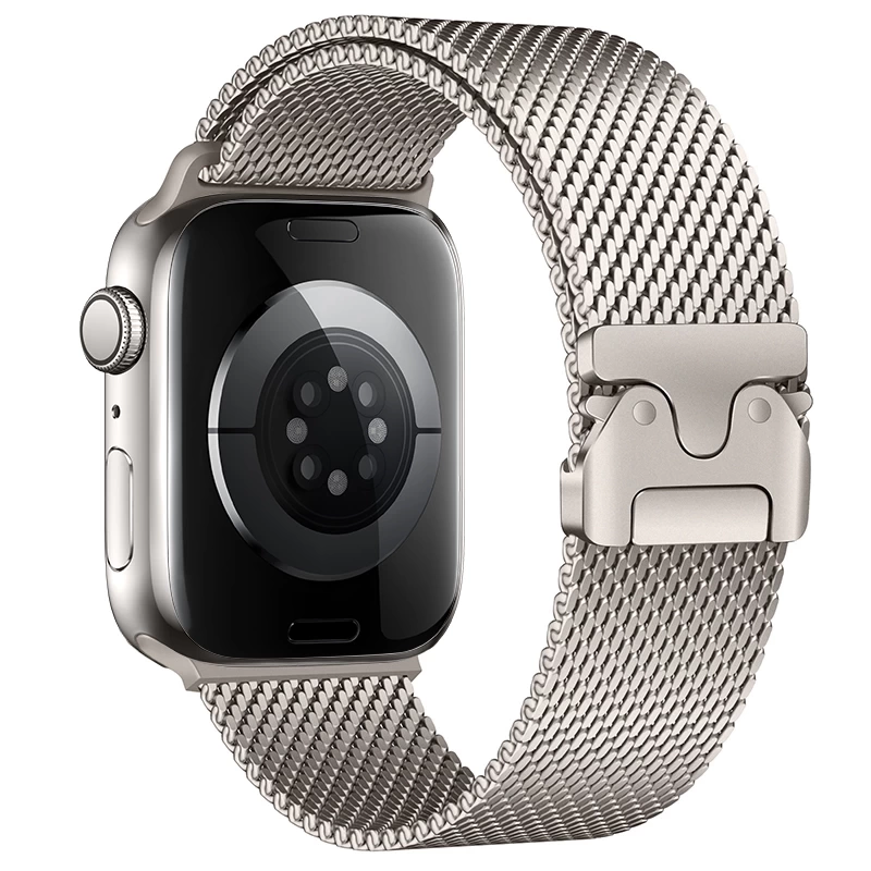 Apple Watch 10 42mm Zore KRD-121 Metal Hasır Kordon