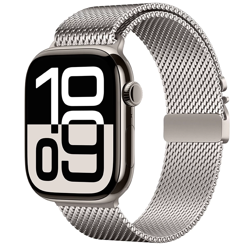 Apple Watch 10 46mm Zore KRD-121 Metal Hasır Kordon