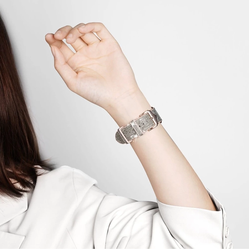 Apple Watch 38 40 41 Blink kordon - Gümüş