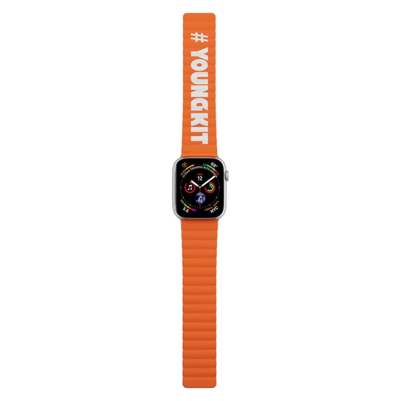 Apple Watch 38mm Kordon Youngkit Classical Magnetik Tak Çıkar Silikon Strap Kayış