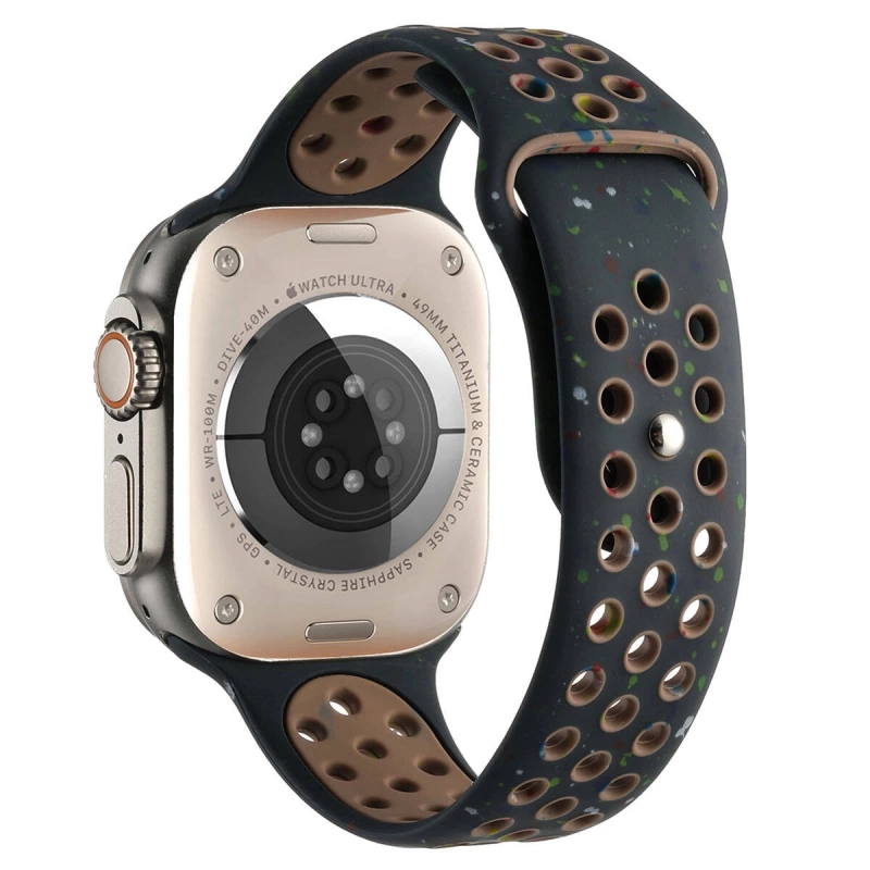 Apple Watch 42mm Kordon Yeni Seri 2023 KRD-02 Silikon Strap Kayış