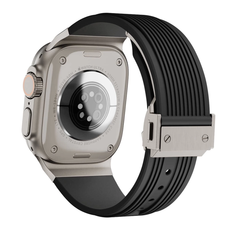 Apple Watch 42mm Zore KRD-113 Spor Görünümlü Silikon Kordon