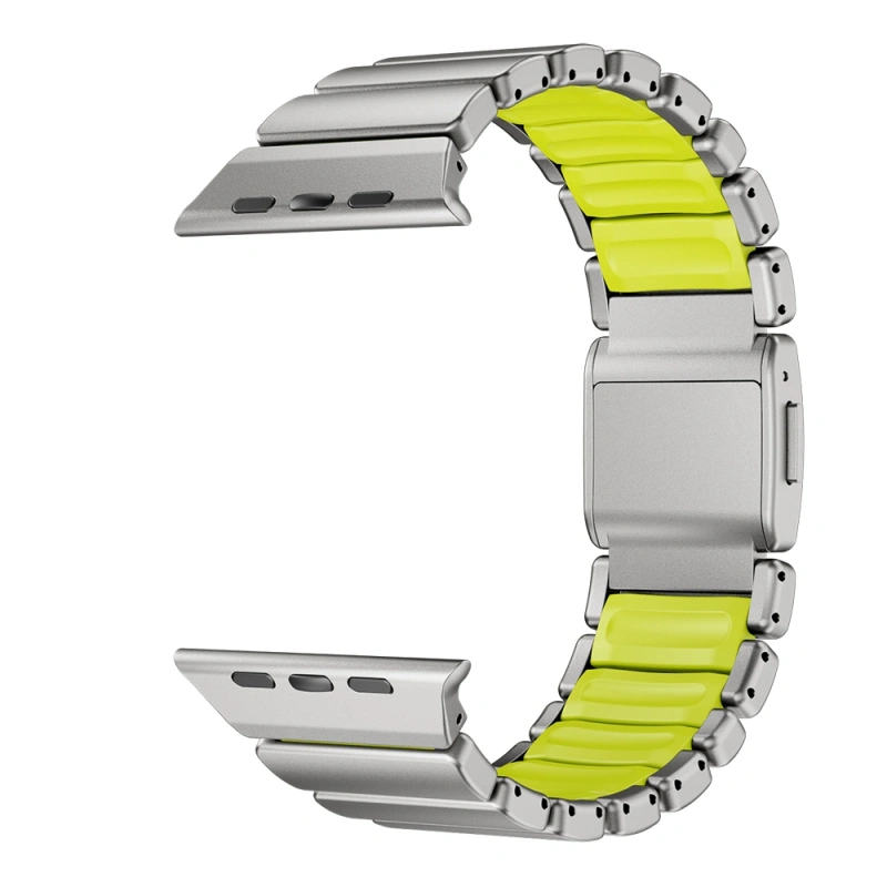 Apple Watch 42mm Zore KRD-152 Titanyum Silikon Kordon
